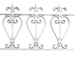 Забор декоративный Классический белый, 4 секции