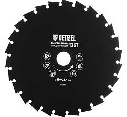 Диск для триммера c долотообразной формой зуба, 230 х 25,4 мм, 26 зубов Denzel