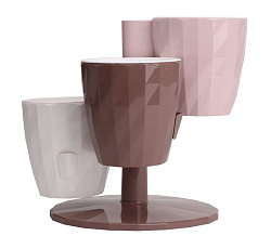 Кашпо "RUBY" Трио Цв. Белый/Мокко/Бежево-розовый (КШ-5080)