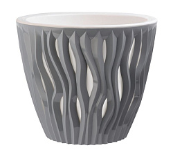 Кашпо "Вдохновение" (1,6л.) Цв. Серый жемчуг (КШ-9666)