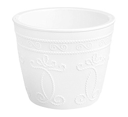 Кашпо "Ажур" (4л.) Цв. Белый/белый (КШ-7968)