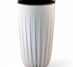 Кашпо "Сигма" (27,3л/17л) Цв.белый (СИ3053-10)