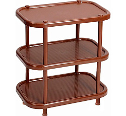 Полка овальная (3 секции) Коричневый