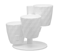 Кашпо "RUBY" Трио Цв. Белый (КШ-5436)