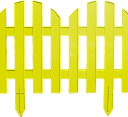 Забор декоративный Колышки №4 желтые