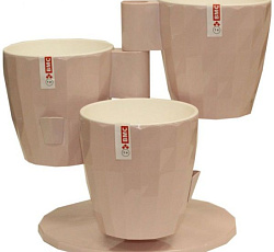 Кашпо "RUBY" Трио Цв. Беж-роз (КШ-5868)