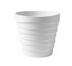 Кашпо "Бархан" с донышком (7,5л) Цв. Белый
