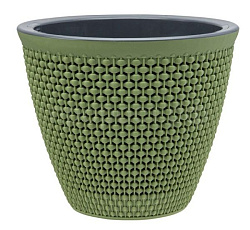 Кашпо "Ротанг" (1,6л.) Цв.Оливковый (КШ-9061)