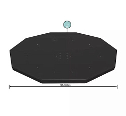 Bestway, Тент для бассейнов каркасных и с надувным бортом Fast Set 305см (D305см)