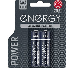 107041 Батарейка алкалиновая "ENERGY", 4 шт