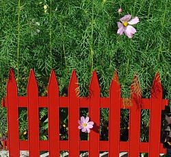 Забор декоративный Колышки №1 терракот, 7 секций