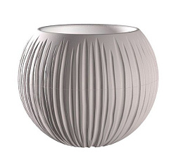 Кашпо "Сфера" (1,7 л.) Цв. Серый (КШ-9626)
