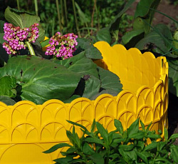 Бордюр для цветников Б-02 (Желтый), 13 секций