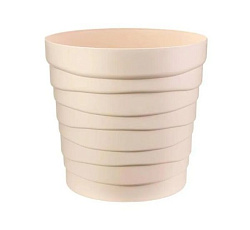 Кашпо "Бархан" с донышком (7,5л) Цв. Кремовый