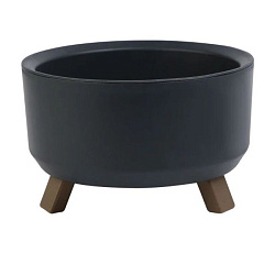 Кашпо "Грация прайм" (1,3л) Цв. Антрацит (КШ-4296)