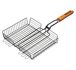 Решетка гриль 260х320х65 мм объемная антипригарная Palisad Camping