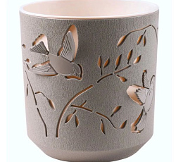 Кашпо "Колибри" (1,25л) Цв. Мокачино/Пудра (КШ-4645)