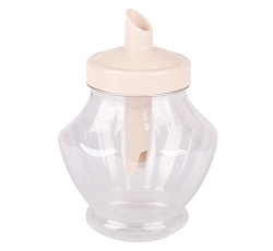 Сахарница "Сластена" с дозатором (светло-бежевый)
