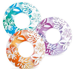 Intex, Надувной круг 91см "Ясный цвет" до 60кг, от 9 лет