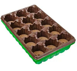 Мини-тепличка 15табл. d-55мм (с крышкой)