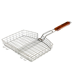 Решетка гриль 305х235х55 мм объемная хромированная Palisad Camping