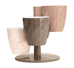 Кашпо "RUBY" Трио Цв. Фраппе/Мокачино/Пудра (КШ-9705)