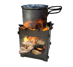 Походная мини-печка "Огонёк"