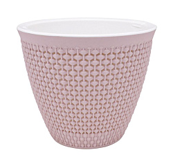 Кашпо "Ротанг" (3л.) Цв. Бежево-розовый (КШ-4557)