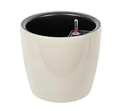 Кашпо "Анфа" D150мм с вставкой и с автопол.Кремовый