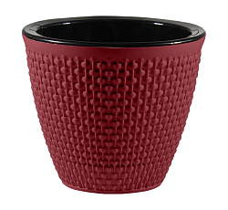 Кашпо "Ротанг" (2,25л.) Цв. Бордо (с черной вставкой) (КШ-4074)