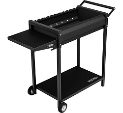 Мангал сварной на колесах, 662х390х152/805 мм, сталь 2 мм, кочерга Palisad Camping