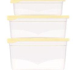 Набор емкостей квадратных 0,4л; 0,7л; 1л