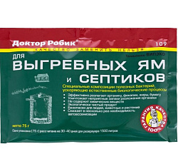 Доктор Робик 109 для Выгребных ям и септиков, 75 г