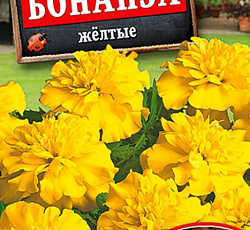 Бархатцы отклоненные Бонанза желтые
