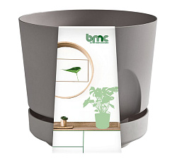 Кашпо "Тренд" (0,8л.) Цв. Серый жемчуг (КШ-4101)