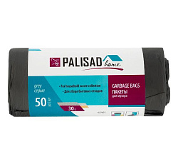 Пакеты д/мусора 30 л x 50 шт. серые, Home// Palisad