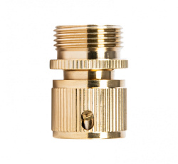 Соединитель латунный, быстросъемный, внешняя резьба 3/4, посадочный D 3/4 Palisad