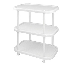 Полка овальная (3 секции) Мраморный