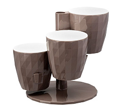 Кашпо "RUBY" Трио Цв. Мокачино (КШ-9737)