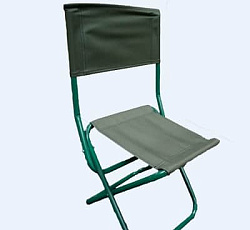 Стульчик туристический складной (со спинкой)