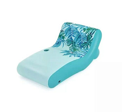 Bestway, Надувной матрас-шезлонг для плавания 176х107см с тканевым чехлом и подстаканником, до 90кг