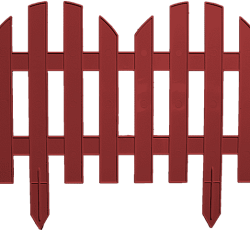 Забор декоративный Колышки №4 коричневые, 7 секций