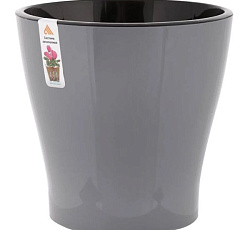 Горшок цв. "Лея" 5л двойной (графитовый)