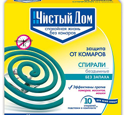 Спирали от комаров без запаха