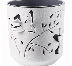 Кашпо "Колибри" (2,5л) Цв. Белый/Антрацит (КШ-4649)