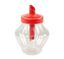 Сахарница "Сластена" с дозатором (красный)