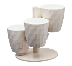 Кашпо "RUBY" Трио Цв. Пудровый (КШ-5441)